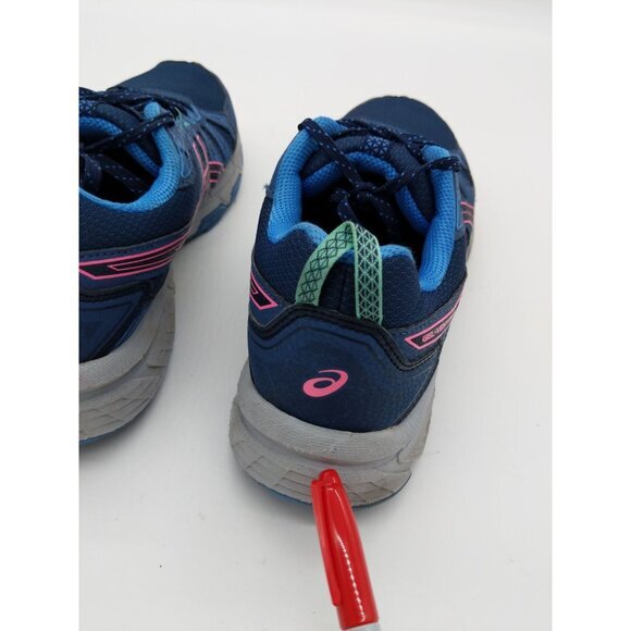 ASICS Gel Venture 7 Lace Up Running Shoes Women SZ 12 Blue Pink Granola Athletic - Picture 6 of 12